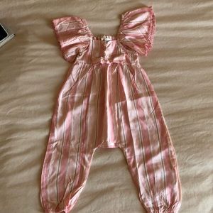 ‘Jessica Simpson’ Pink Striped Jumpsuit